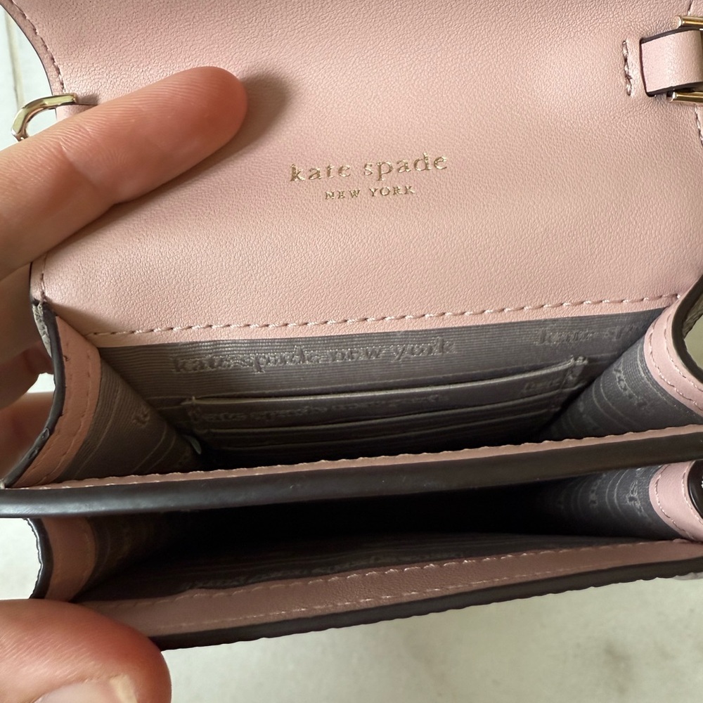 Kate Spade Taupe Leather Phone Crossbody - Picture 4 of 4